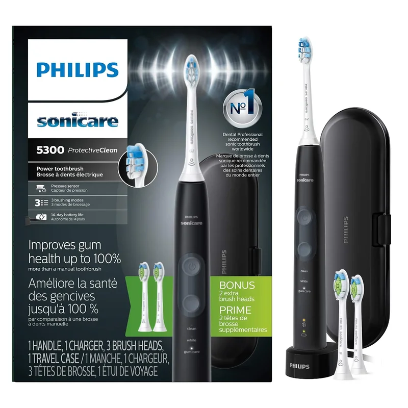 Philips Sonicare ProtectiveClean 5300 Electric Toothbrush Black - Rank 2 in Best Electric Toothbrushes of 2025