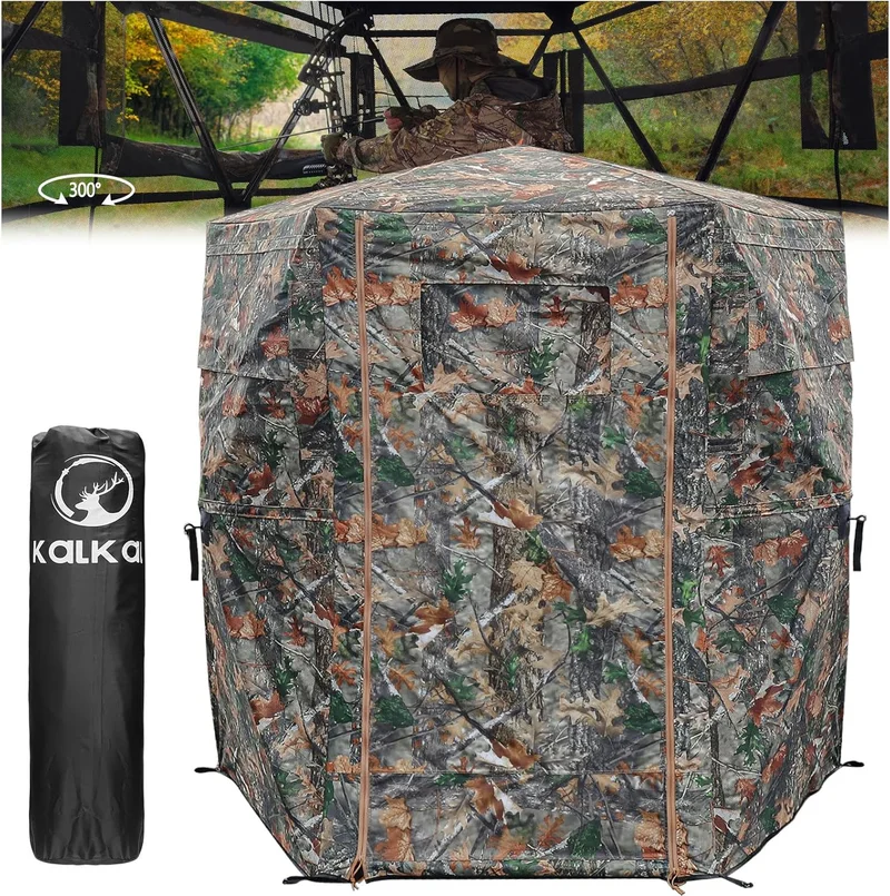 Kalkal 6-Sided Hunting Blind with Bag - Rank 7 in Best Hunting Blind of 2025