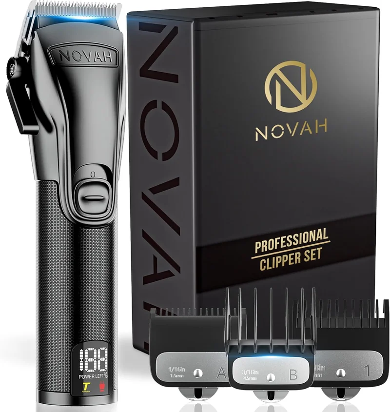 Novah Grooming Professional Cordless Hair Clippers for Men - Rank 2 in Best Clippers For Men of 2025