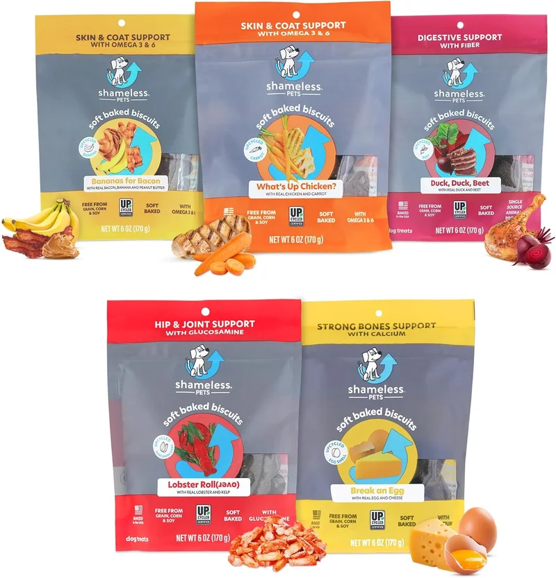 Shameless Pets Soft-Baked Dog Treats Variety Pack - Rank 6 in Best Shameless Snacks of 2025