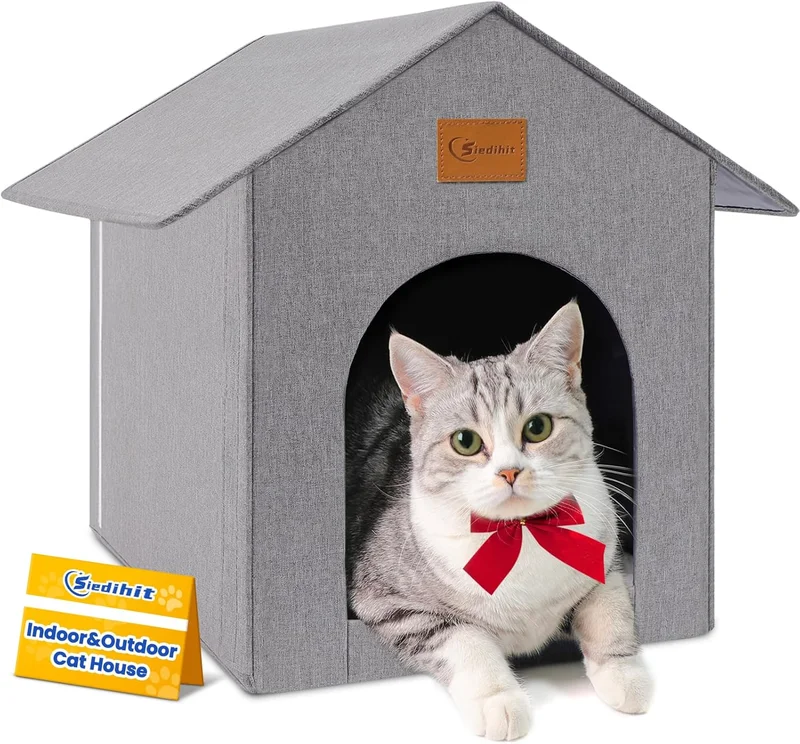 Siedihit Outdoor Cat Shelter House - Rank 3 in Best Outdoor Cat House of 2025