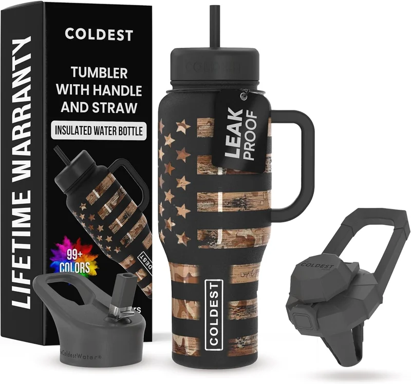 Coldest Tumbler with Handle & Straw - Rank 2 in Best Tumbler of 2025