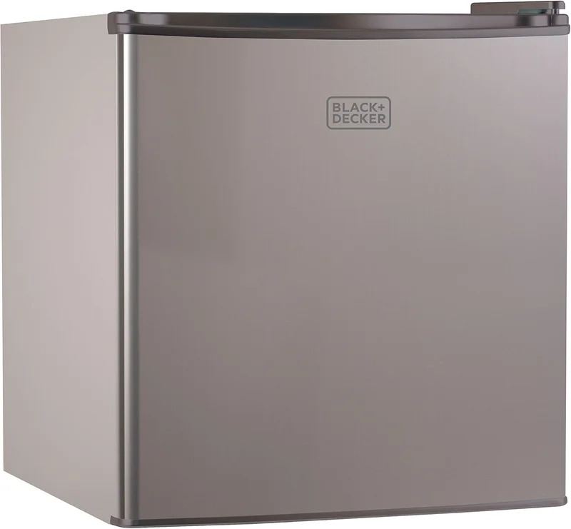 BLACK+DECKER Compact Refrigerator with Freezer 1.7 Cu Ft Silver - Rank 8 in Best Mini Fridge With Freezer of 2025