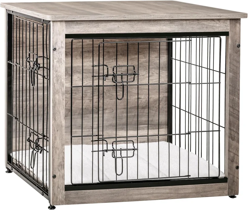 Dwanton Wooden Dog Crate with Cushion - Rank 4 in Best Diggs Crate of 2025