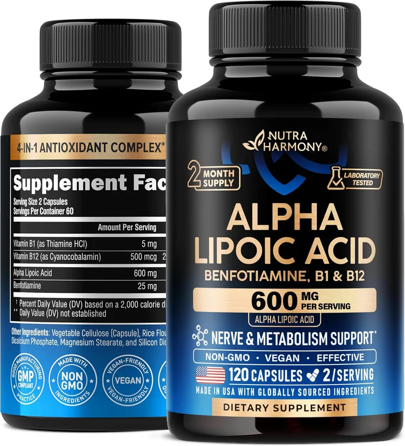 Alpha Lipoic Acid 600mg Supplement - Rank 3 in Best Alpha Lipoic Acid 600mg of 2025