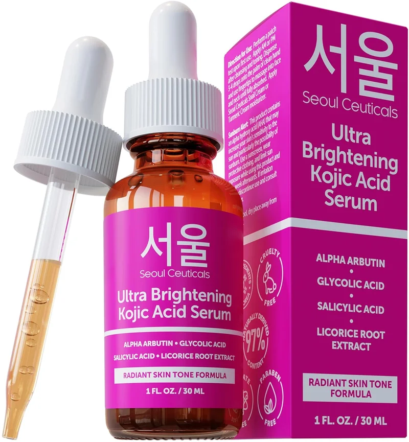 SeoulCeuticals Kojic Acid Alpha Arbutin Dark Spot Serum - Rank 8 in Best Kojic Acid Soap of 2025