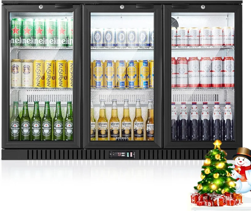 BODEGA Back Bar Cooler with 3 Glass Doors - Rank 2 in Best Under Counter Fridge of 2025