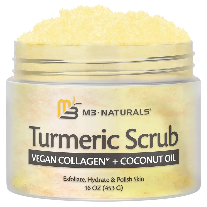 M3 Naturals Turmeric Body Scrub with Collagen - Rank 6 in Best Turmeric And Kojic Acid Soap of 2025
