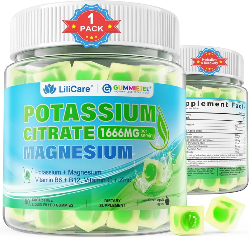 Potassium Citrate Energy Gummies 1666mg - Rank 4 in Best Potassium Citrate of 2025