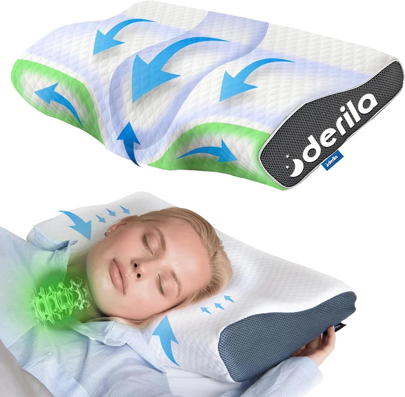 Derila Cervical Queen Size Pillow - Rank 7 in Best Pillow For Side Sleepers of 2025
