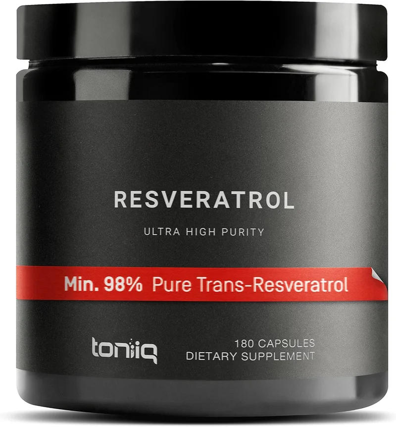 Toniiq Ultra High Purity Resveratrol Supplement - Rank 4 in Best Resveratrol of 2025