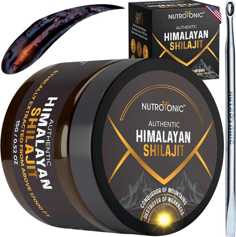 NUTROTONIC Authentic Himalayan Shilajit Resin - Rank 6 in Best Shilajit Resin of 2025