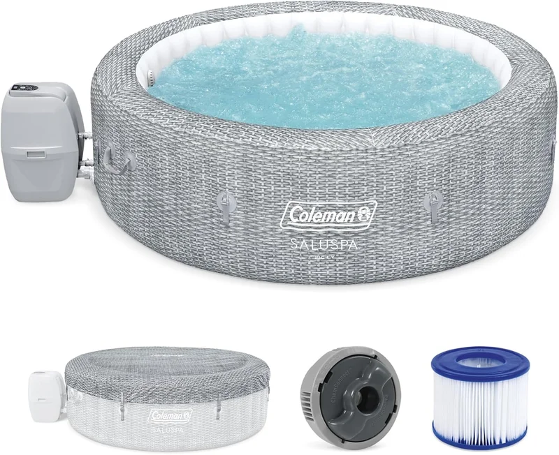 Coleman SaluSpa Sicily 7 Person Inflatable Hot Tub - Rank 2 in Best Cold Tub of 2025