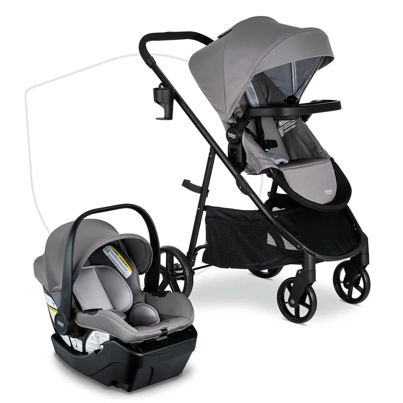Britax Willow Brook Travel System Graphite Glacier - Rank 2 in Best Travel System Stroller of 2025