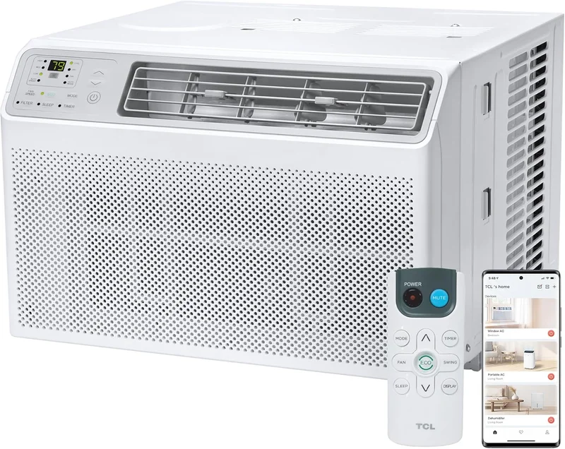 TCL H8W35W Smart Air Conditioner 8,000 BTU - Rank 10 in Best Window Ac of 2025