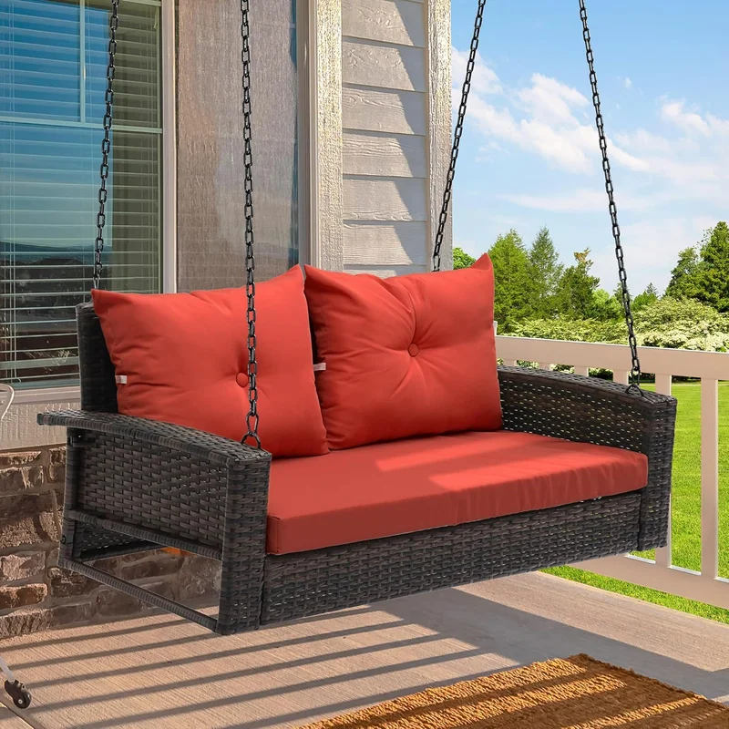 YITAHOME Outdoor Wicker Hanging Porch Swing Chair - Rank 9 in Best Outdoor Swing of 2025