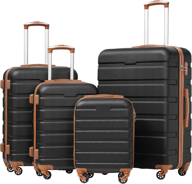 Coolife Luggage 4 Piece Spinner Set - Rank 4 in Best Luggage Sets of 2025
