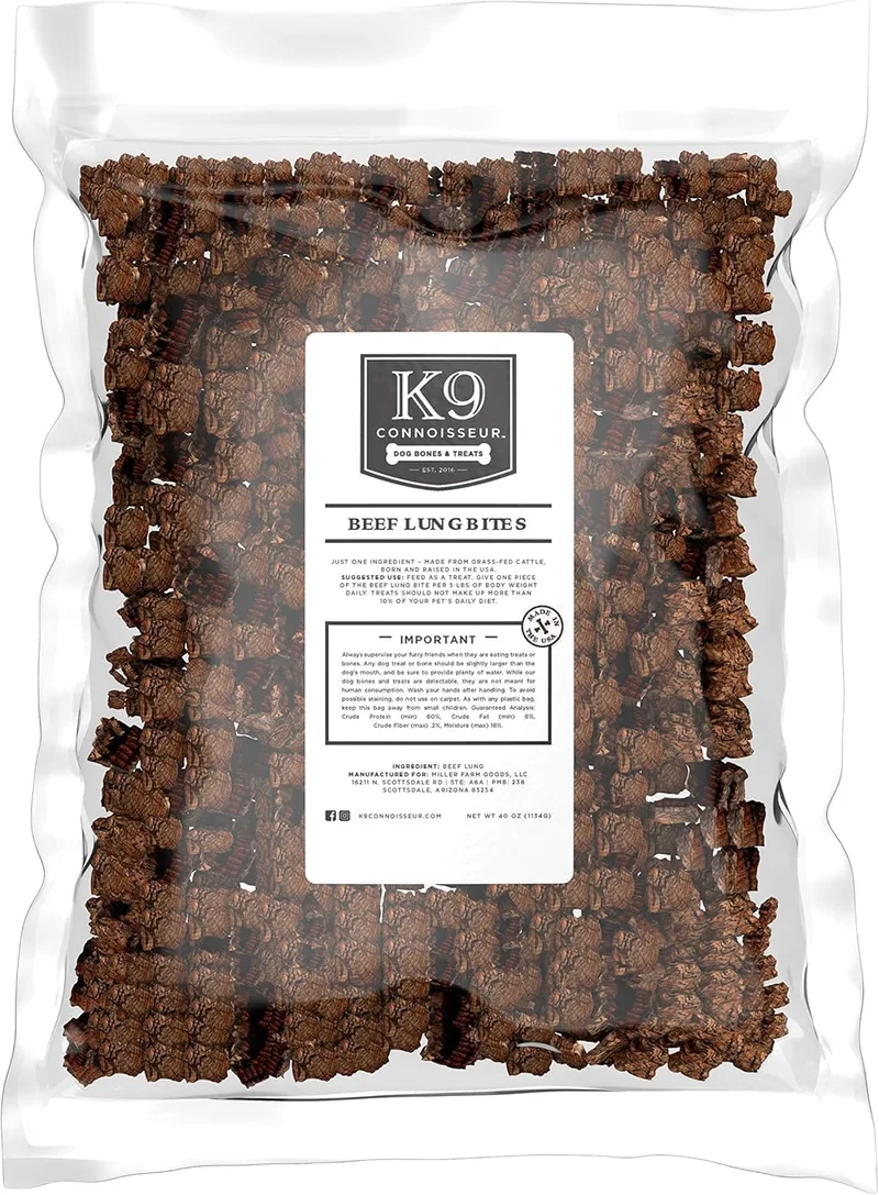 K9 Connoisseur Beef Lung Dog Treats - Rank 7 in Best Dog Treat of 2025
