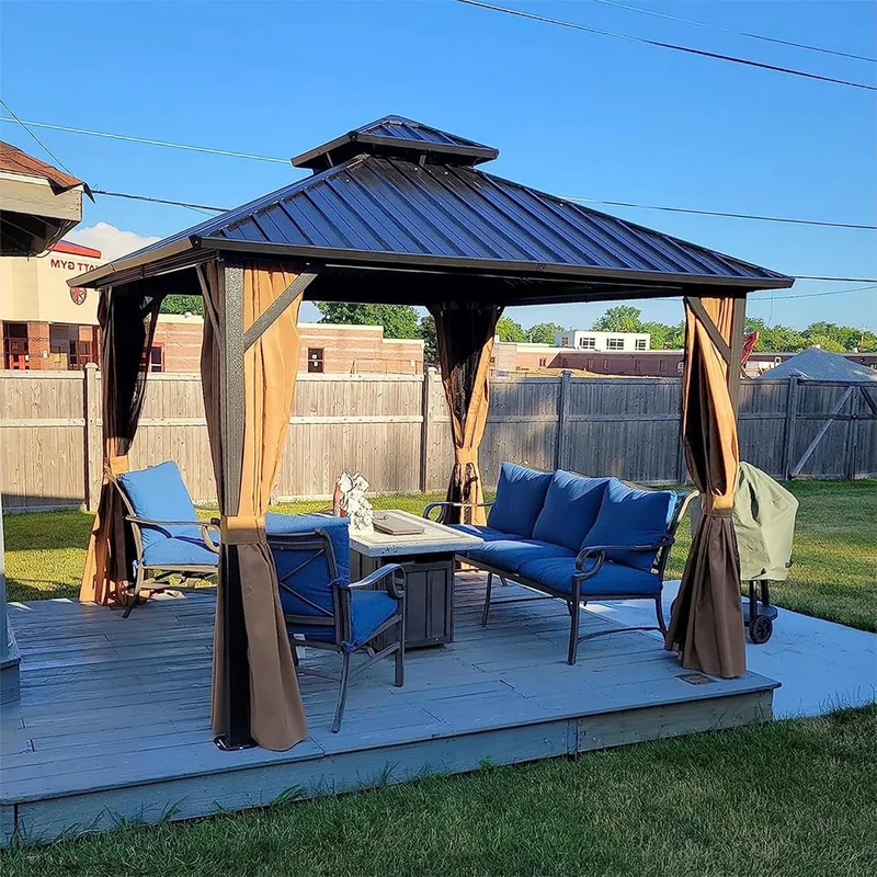 Domi Outdoor Living 10' x 10' Hardtop Gazebo - Rank 7 in Best 10x10 Gazebo of 2025
