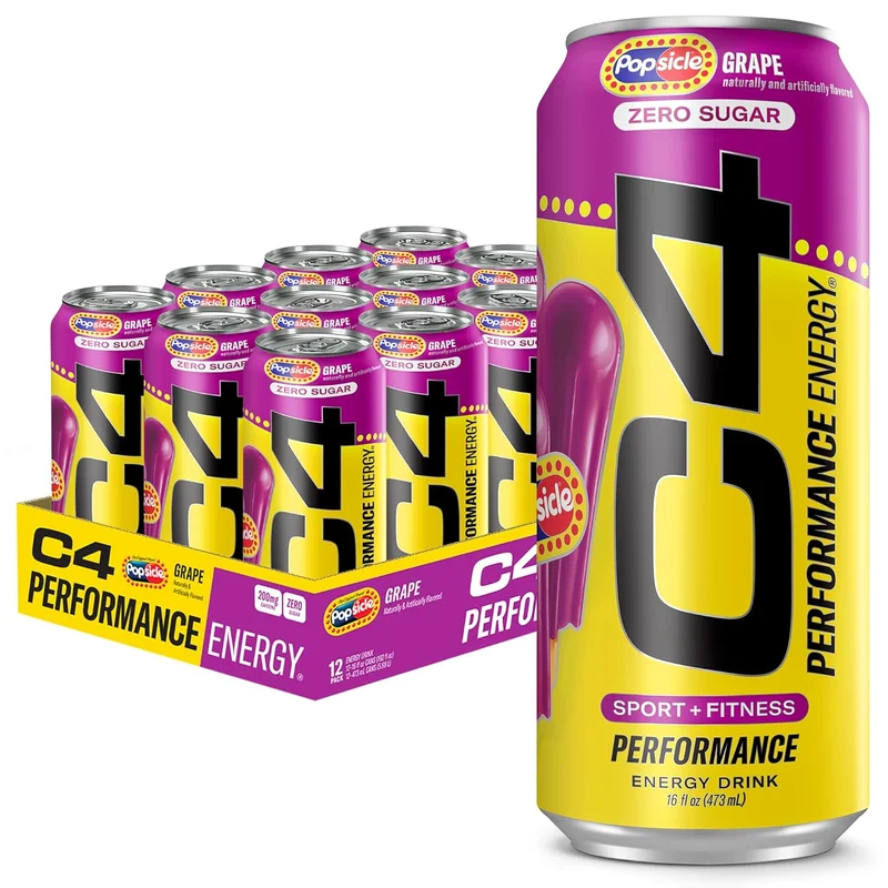 Cellucor C4 Energy Drink Grape 16 Oz Pack of 12 - Rank 3 in Best Energy Drink of 2025