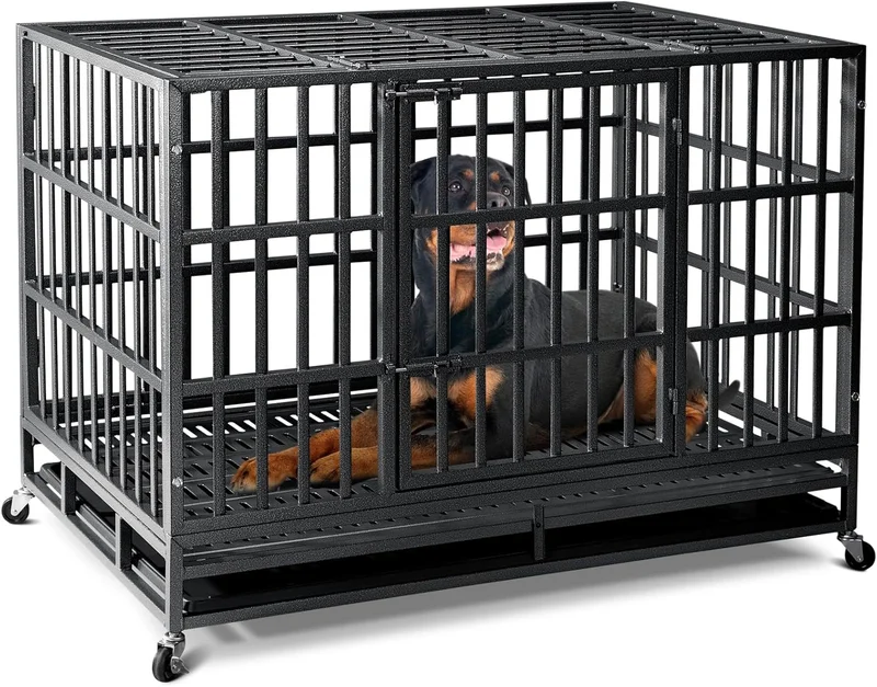 Oranland Heavy Duty XL Dog Crate - Rank 9 in Best Diggs Dog Crate of 2025