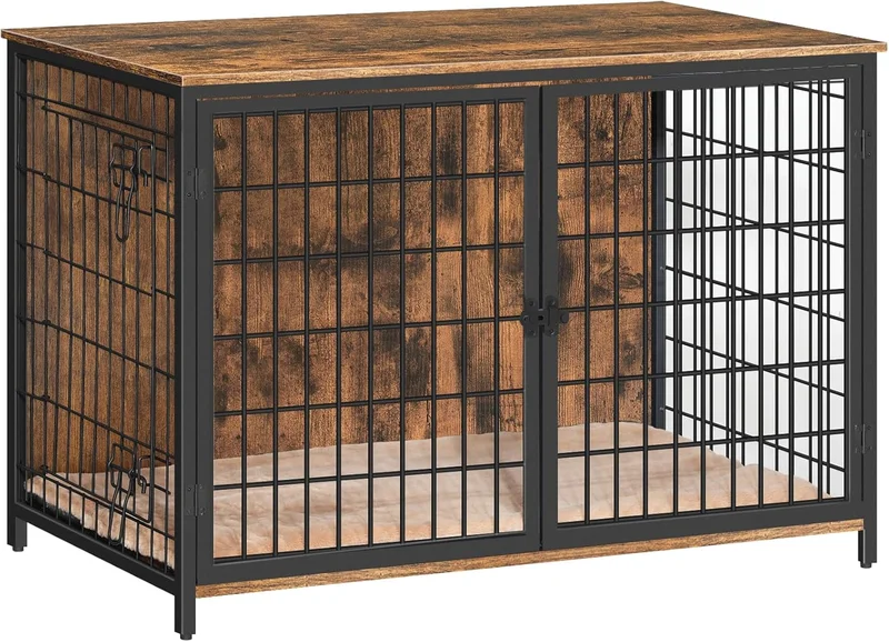Mahancris Dog Crate Furniture with Cushion - Rank 7 in Best Dog Cages of 2025