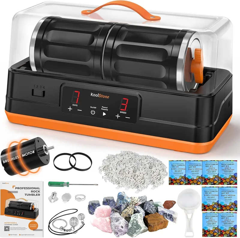 KoolStone C1 Pro Ultra Rock Tumbler Kit - Rank 5 in Best Rock Tumblers of 2025