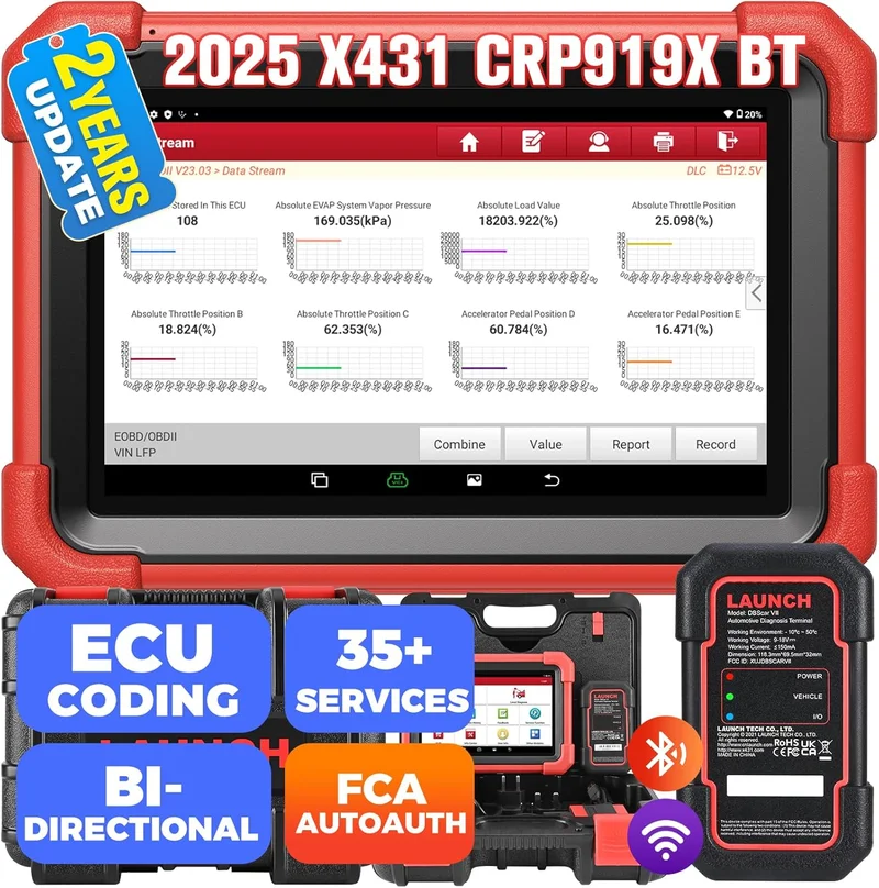 Launch X431 CRP919XBT Elite OBD2 Scanner - Rank 9 in Best Obd2 Scanner of 2025