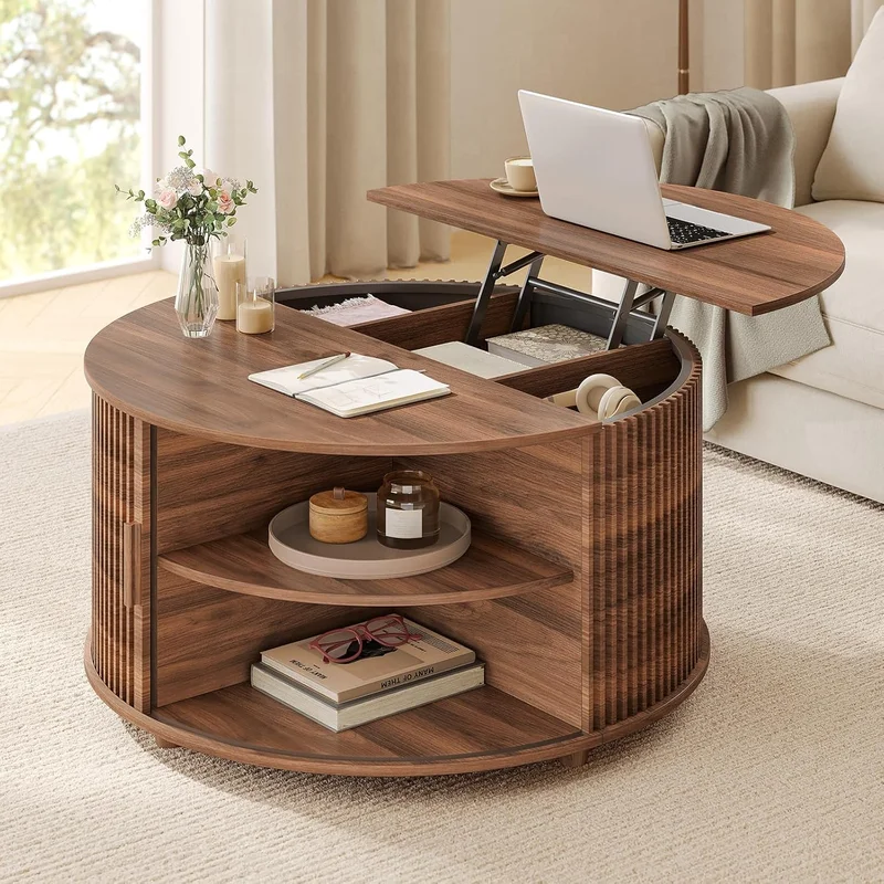 Sikaic Round Lift Top Coffee Table - Rank 8 in Best Coffee Tables of 2025