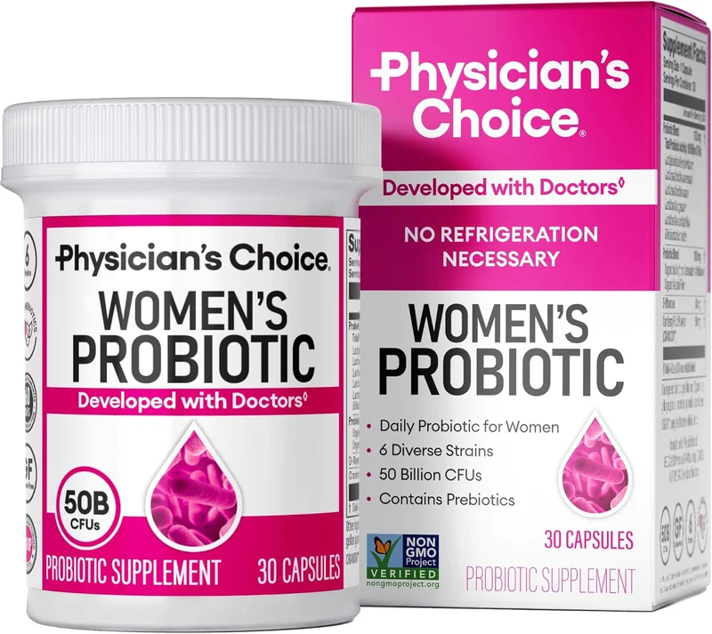 Physician's CHOICE Probiotics for Women - 50 Billion CFU - Rank 3 in Best Probiotics of 2025