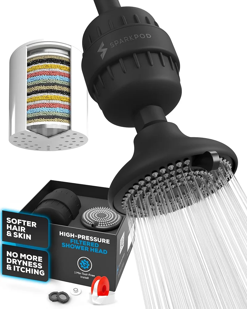 SparkPod 23-Stage Filtered Shower Head - Rank 8 in Best Shower Purifier Head of 2025