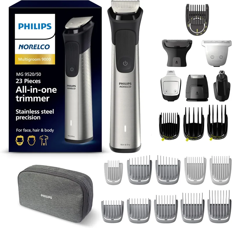 Philips Norelco Multi Groomer MG9520/50 - Rank 9 in Best Electric Beard Trimmer of 2025
