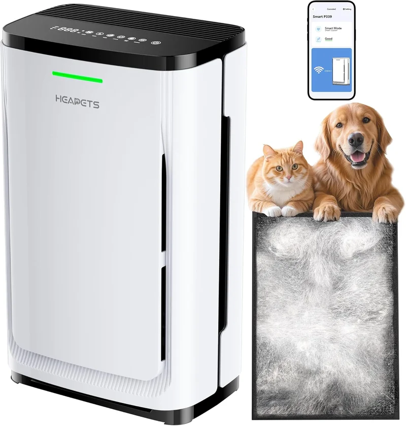 HEAPETS Smart WiFi HEPA Air Purifier - Rank 6 in Best Pet Air Purifier of 2025