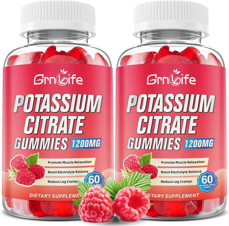 Potassium Citrate Gummies 1200mg Raspberry - Rank 8 in Best Potassium Citrate of 2025