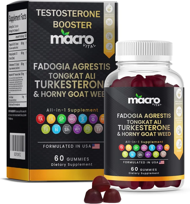 Macro Vital Testosterone Booster Gummies - Rank 3 in Best Testosterone Boosters of 2025