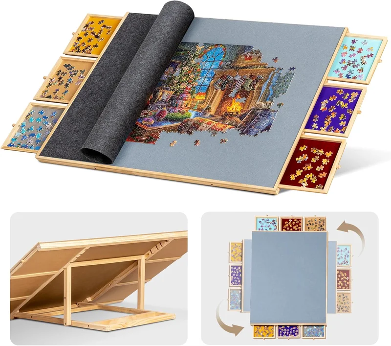 Lavievert 2000 Piece Rotating Puzzle Board - Rank 10 in Best Puzzle Board of 2025