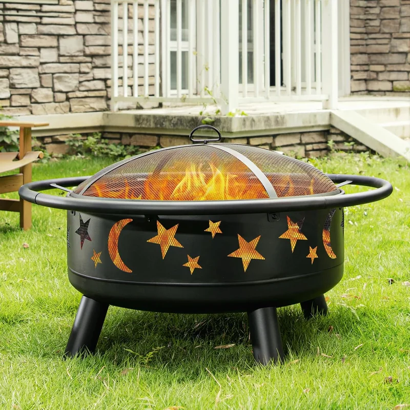 Mistmo 32 Inch Round Fire Pit - Rank 3 in Best Housewise Fire Pit of 2025