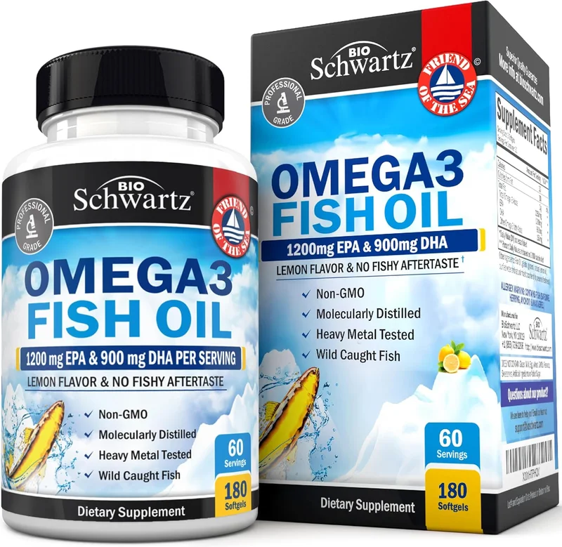 Triple Strength Omega 3 Fish Oil Supplement - Rank 9 in Best Fish Oil Supplements of 2025