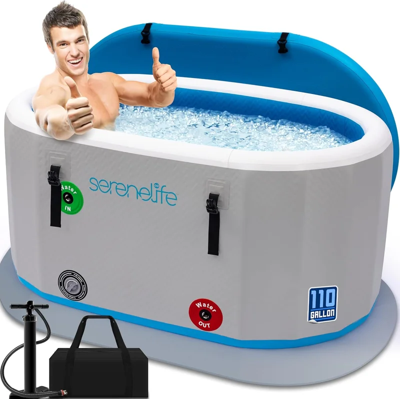 SereneLife Inflatable Cold Plunge Tub 105 Gal - Rank 7 in Best Cold Plunge Tub of 2025