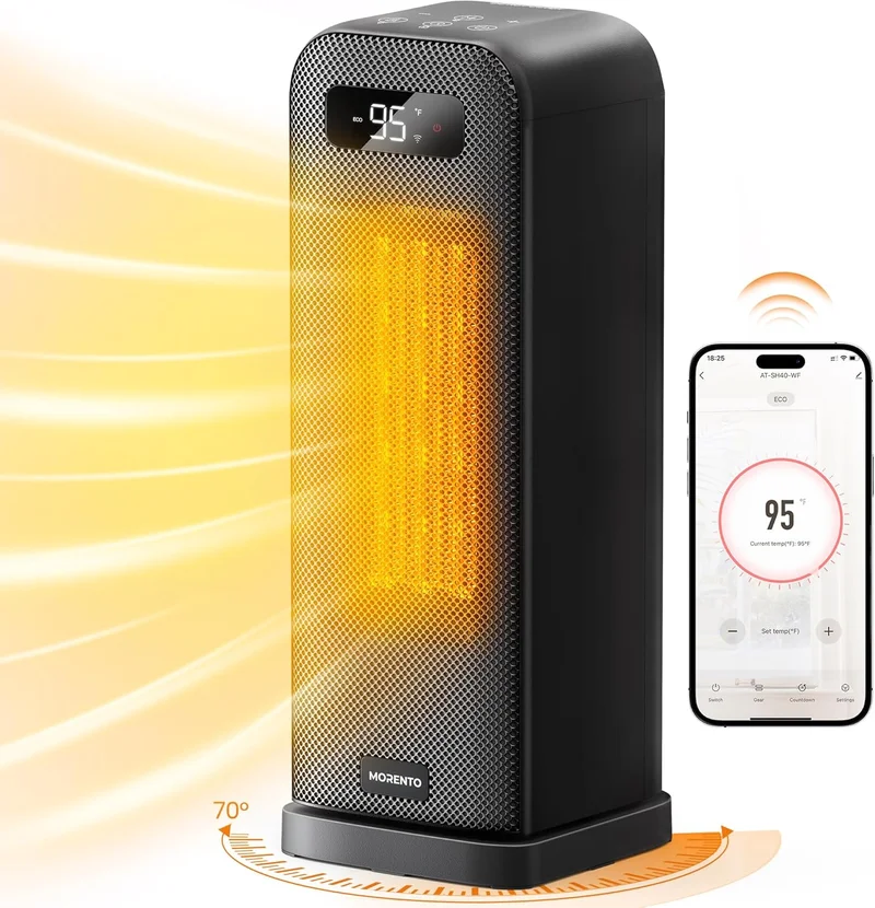 Morento Smart Space Heater 1500W - Rank 3 in Best Portable Heater of 2025
