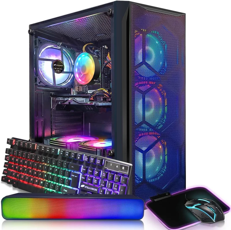 STGAubron Intel Core i7 Gaming Desktop PC - Rank 10 in Best Cheap Gaming Pc of 2025