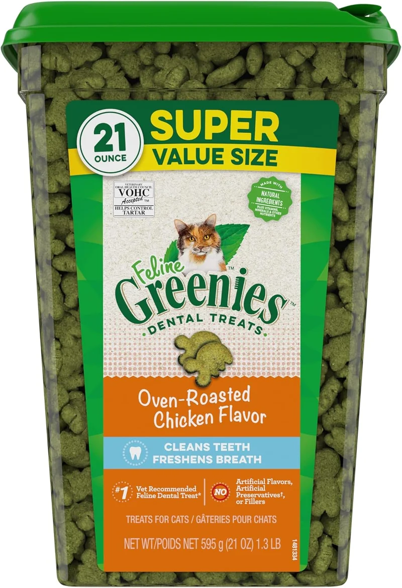 Greenies Feline Dental Cat Treats Chicken 21oz - Rank 10 in Best Cat Treat of 2025