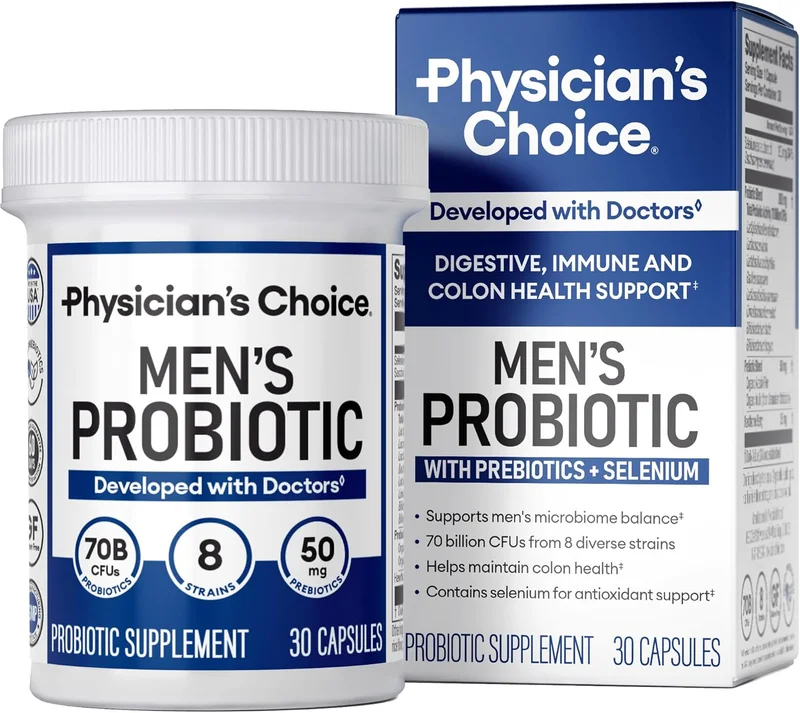 Physician's Choice Men's Probiotics 70 Billion CFU - Rank 2 in Best Probiotics For Men of 2025