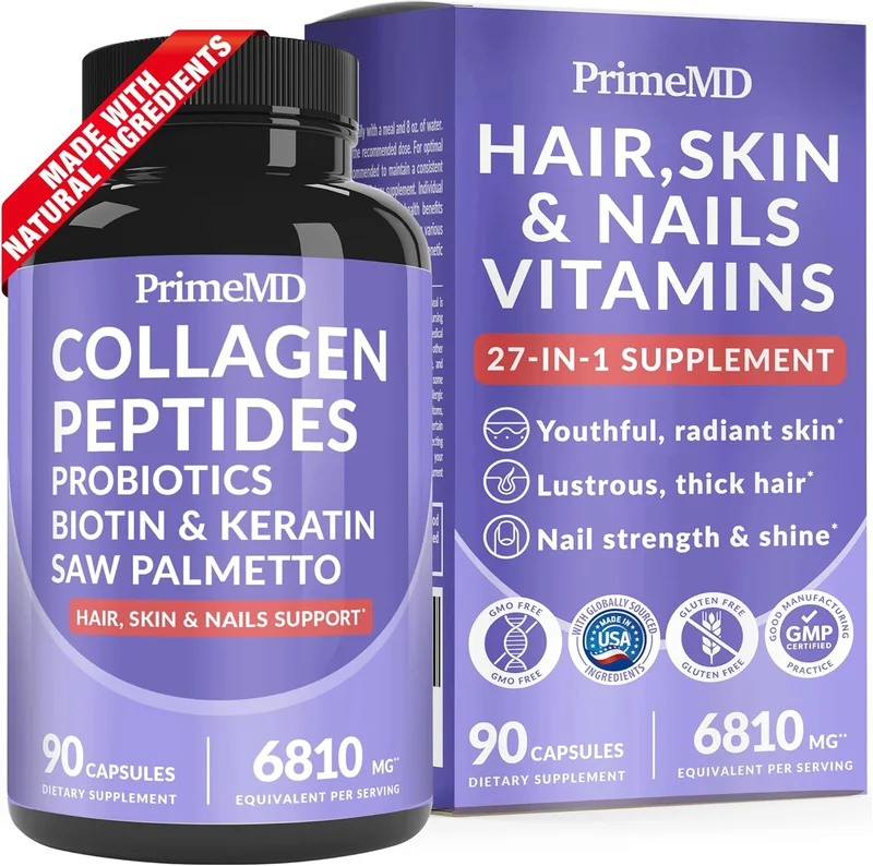 PrimeMD 27-in-1 Hair Skin and Nails Vitamins - Rank 9 in Best Biotin Supplements of 2025