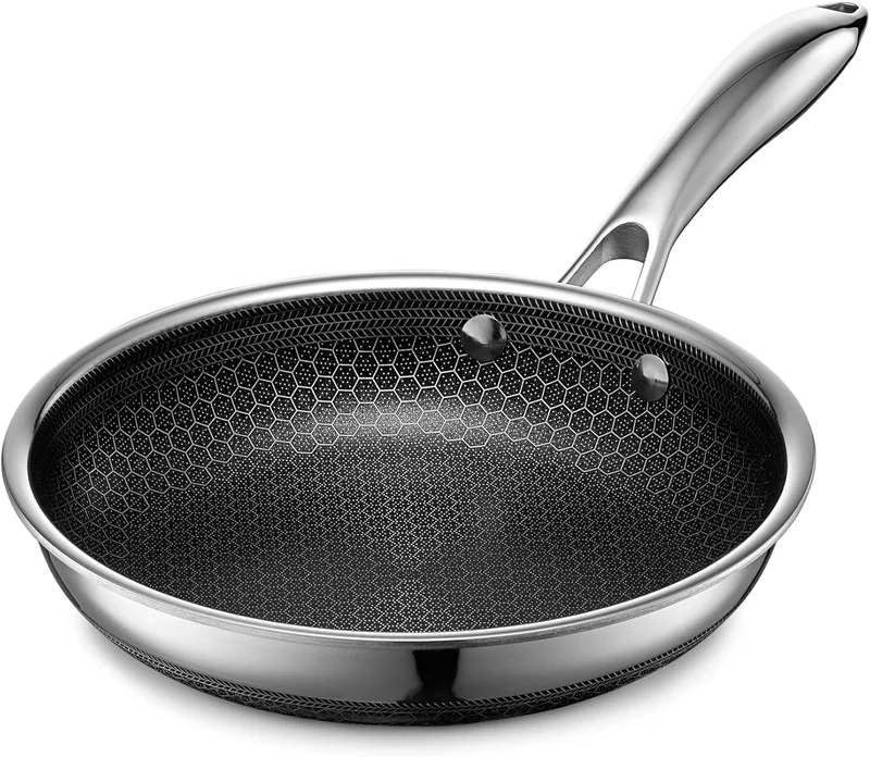 HexClad 8-Inch Hybrid Nonstick Frying Pan - Rank 9 in Best Hexclad Pans of 2025