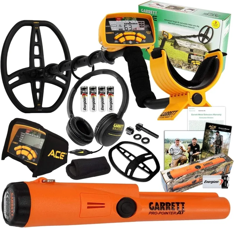 Garrett ACE 400 Metal Detector with Headphones - Rank 5 in Best Metal Detectors of 2025