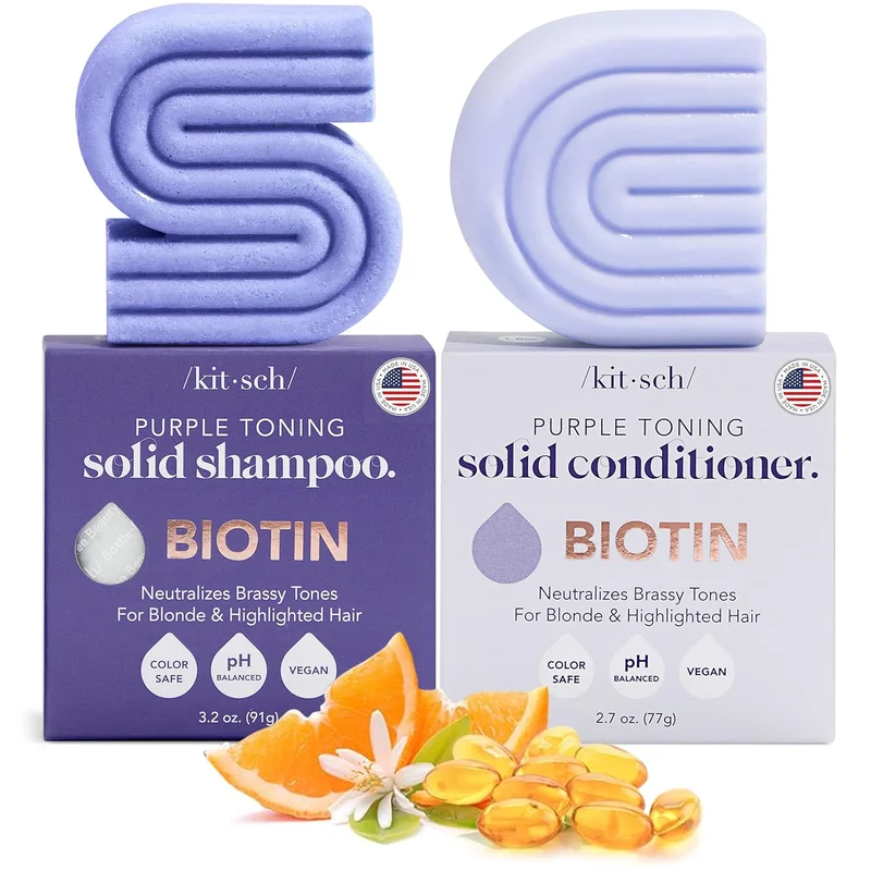 Kitsch Purple Shampoo & Conditioner Bar Set - Rank 10 in Best Toning Shampoo of 2025