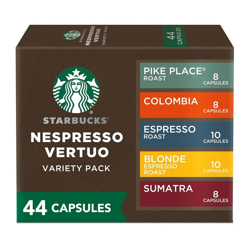 Starbucks Nespresso Vertuo Variety Pack Coffee Pods - Rank 9 in Best Nespresso Vertuo of 2025