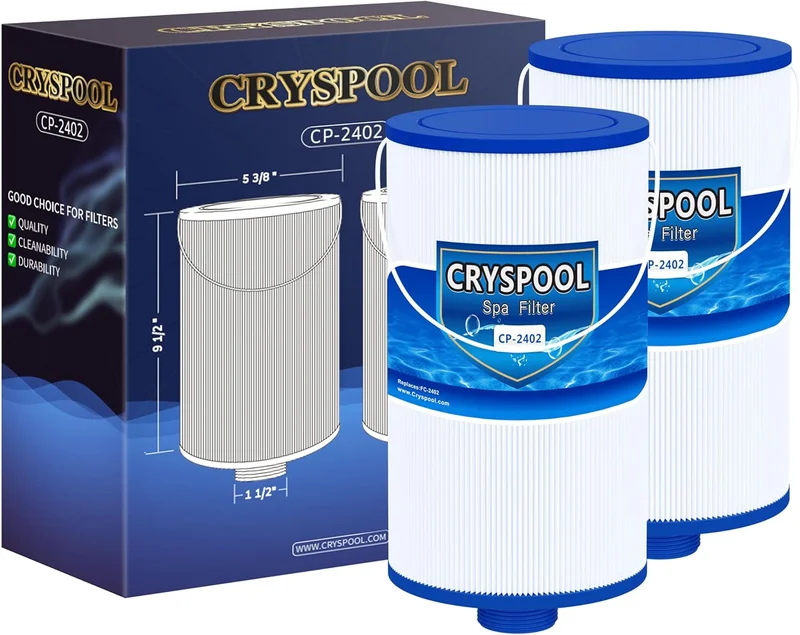 Cryspool 2402 Spa Filter Cartridge, 2 Pack - Rank 8 in Best Lifesmart Hot Tub of 2025