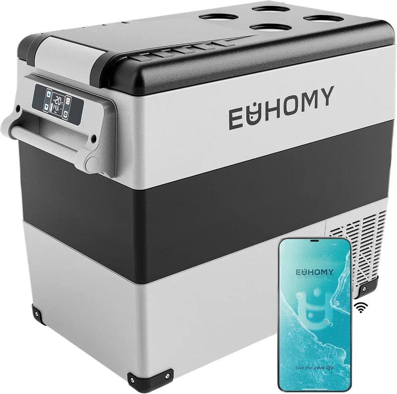 Euhomy 12 Volt Portable Fridge 59QT - Rank 8 in Best Outdoor Fridge of 2025